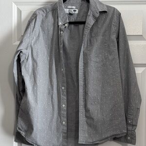 Old Navy Gray Button Down Shirt